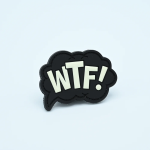 PVC Patch - WTF! (B/W)